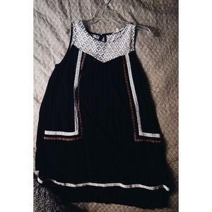 Loose fitting black dress